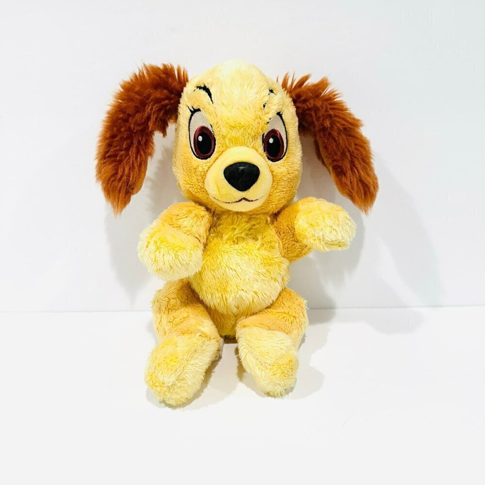 Disney Parks Baby Plush LADY & Tramp Baby Dog in Blanket Pouch